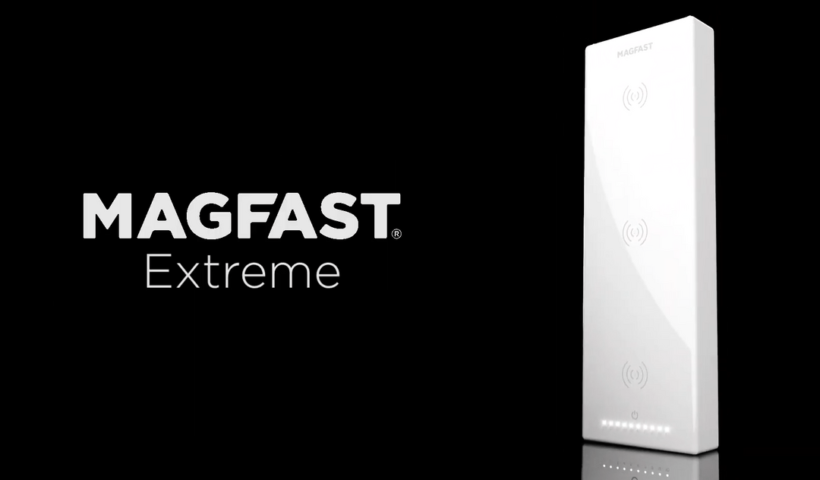 MAGFAST Extreme - World's First Power Bank with Three Qi Wireless Charging Coils